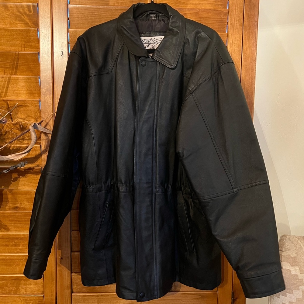 Men’s New Zealand Outback Cooper Collection Leather Jacket Sz L
